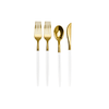 80 Piece White/Gold Cutlery Combo Set - Yom Tov Settings