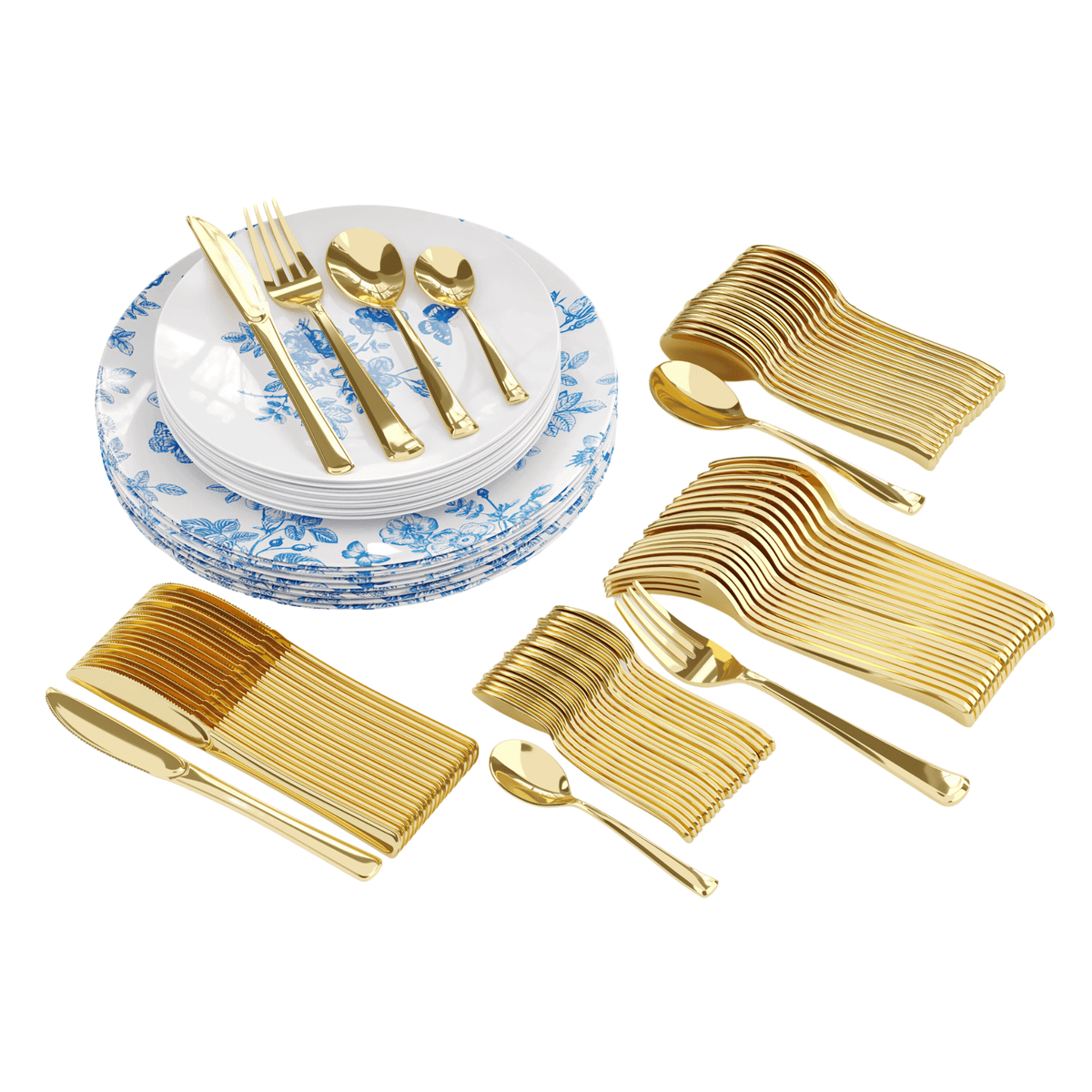 560 Piece Botanical Combo Set | Serves 80 Guests