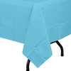 Light Blue Plastic Tablecloth | 48 Count - Yom Tov Settings