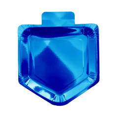 Blue Dreidel Plate (100 Count) - Yom Tov Settings