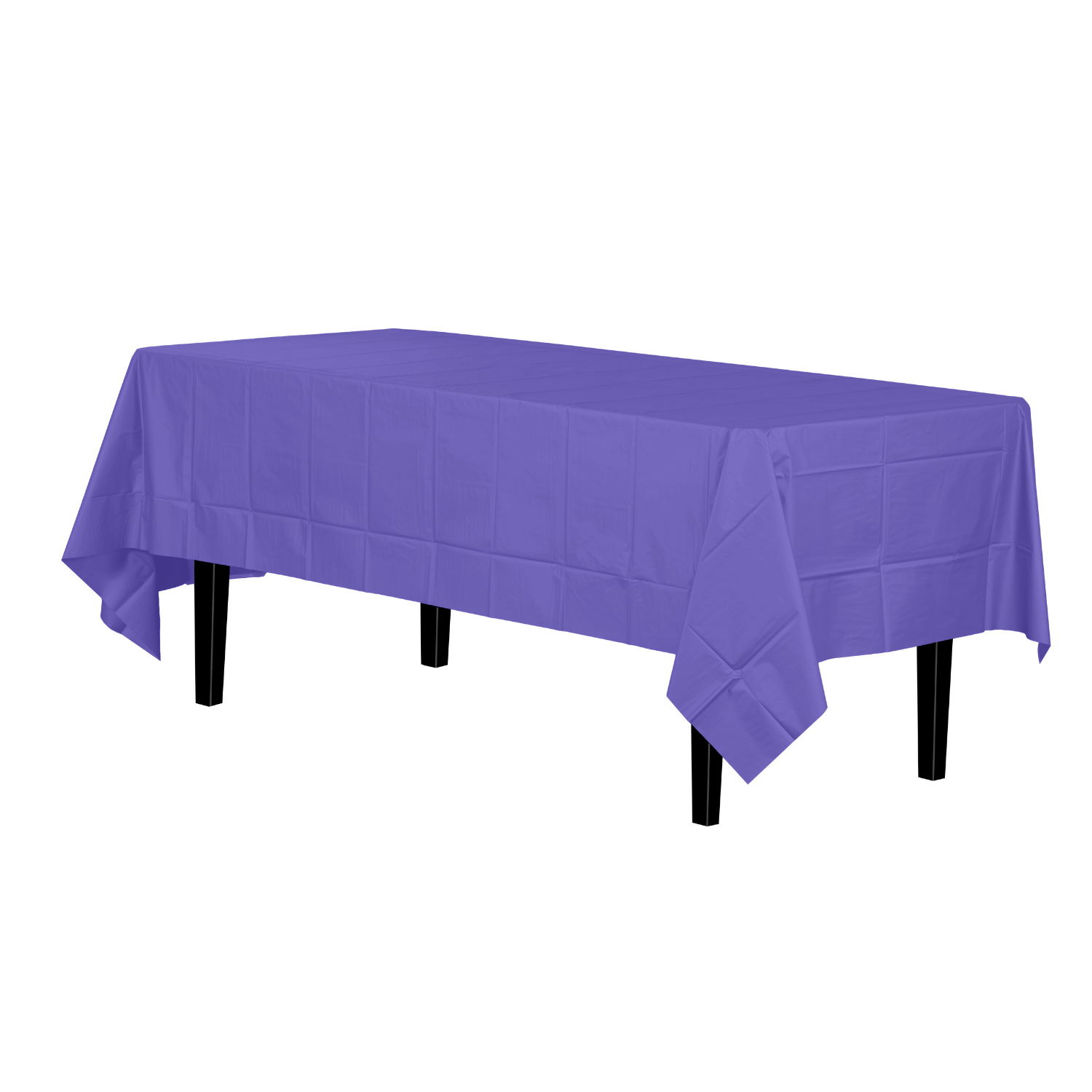Purple Plastic Tablecloth | 48 Count - Yom Tov Settings
