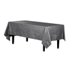 Premium Silver Plastic Tablecloth | 96 Count - Yom Tov Settings