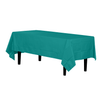 Premium Teal Plastic Tablecloth | 96 Count - Yom Tov Settings