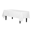 Premium White Plastic Tablecloth | 96 Count - Yom Tov Settings
