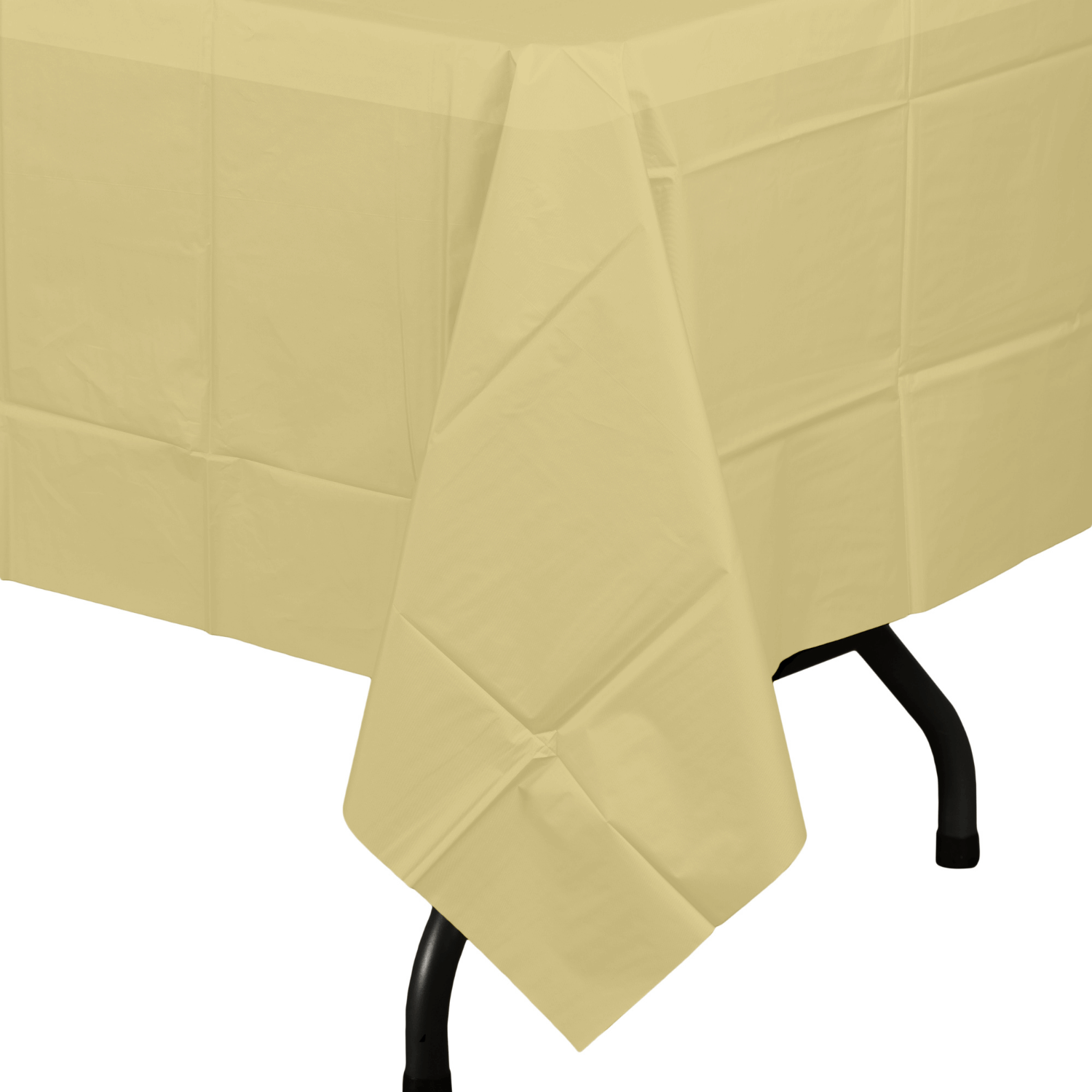 Light Yellow Plastic Tablecloth | 48 Count - Yom Tov Settings