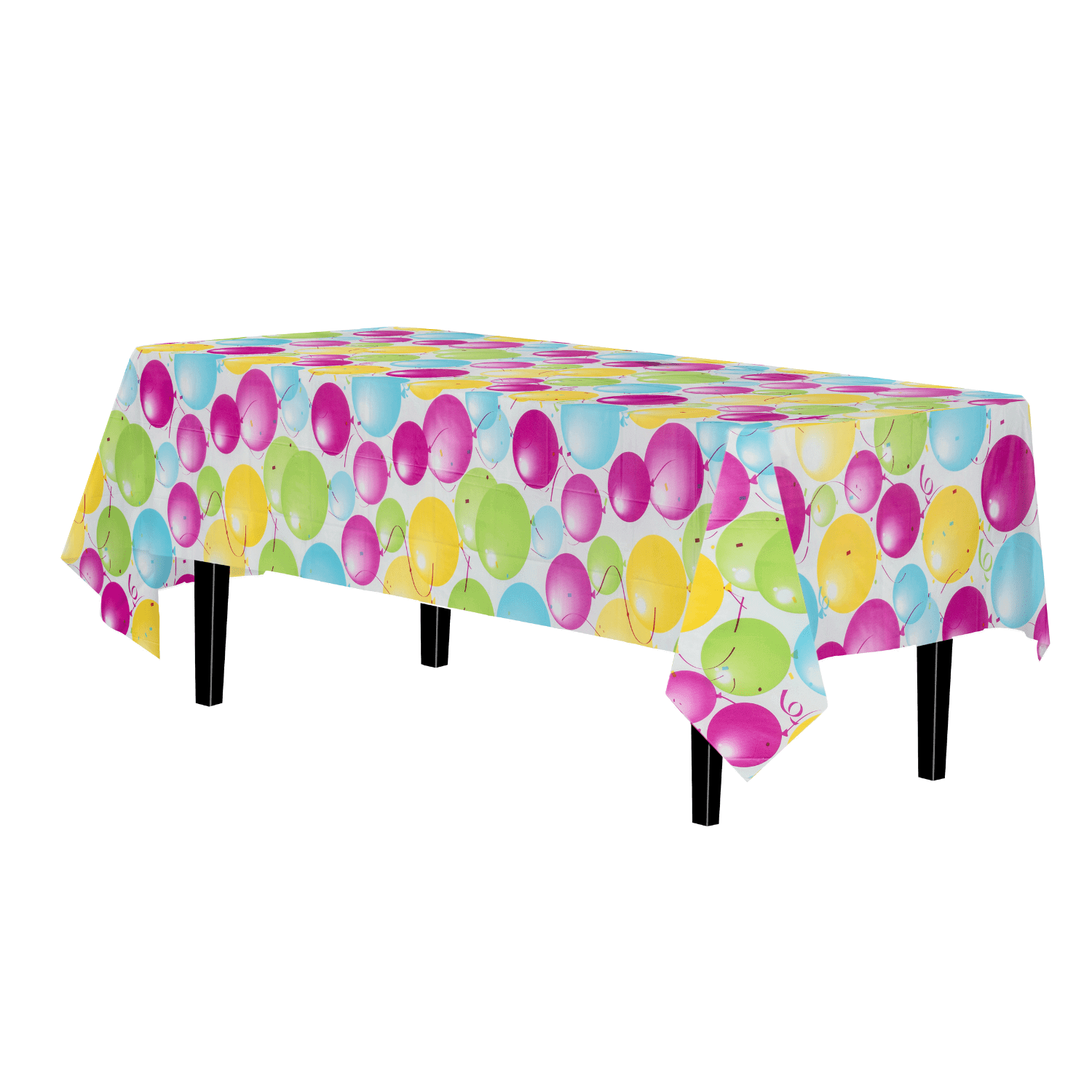 Birthday Printed Plastic Table Cloth | 48 Count