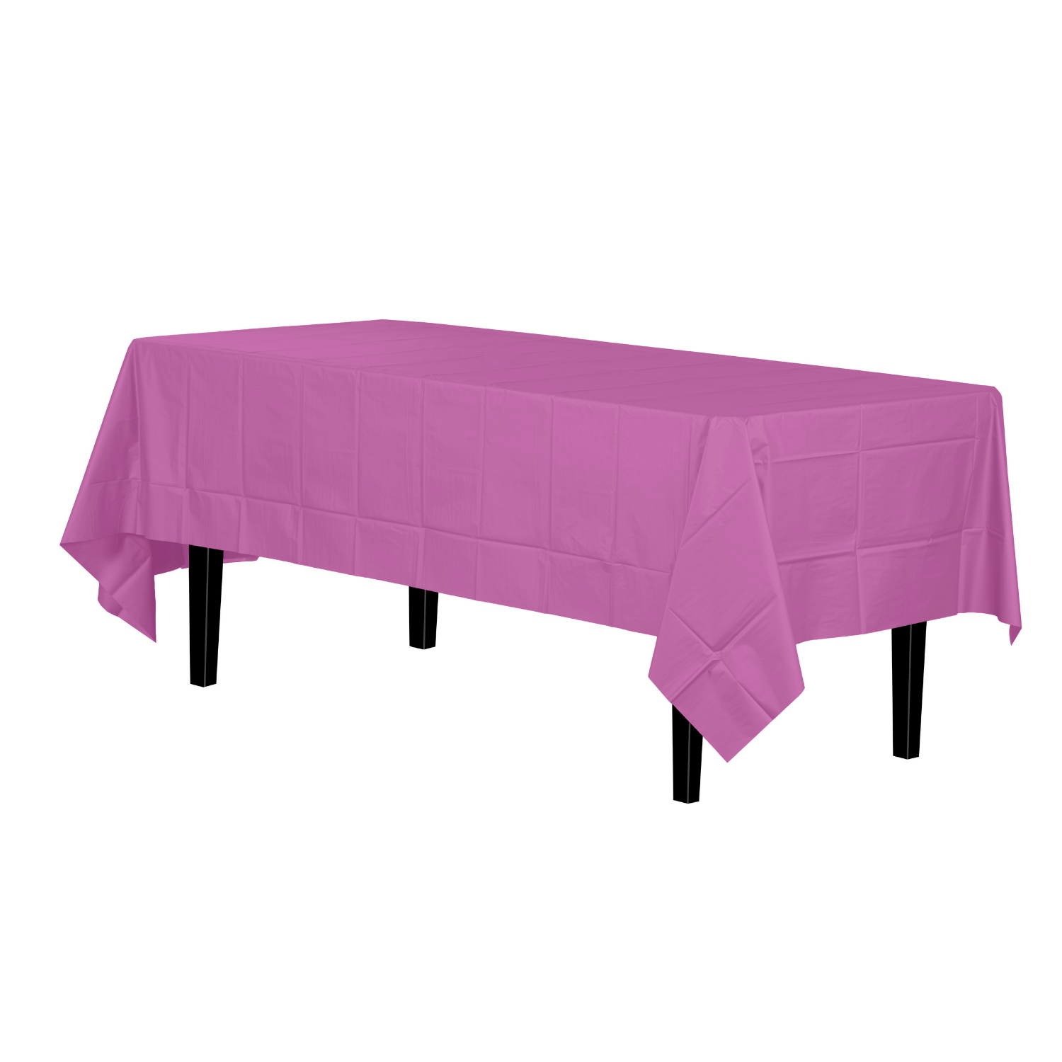 Magenta Plastic Tablecloth | 48 Count - Yom Tov Settings