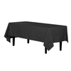 Premium Black Plastic Tablecloth | 12 Count - Yom Tov Settings