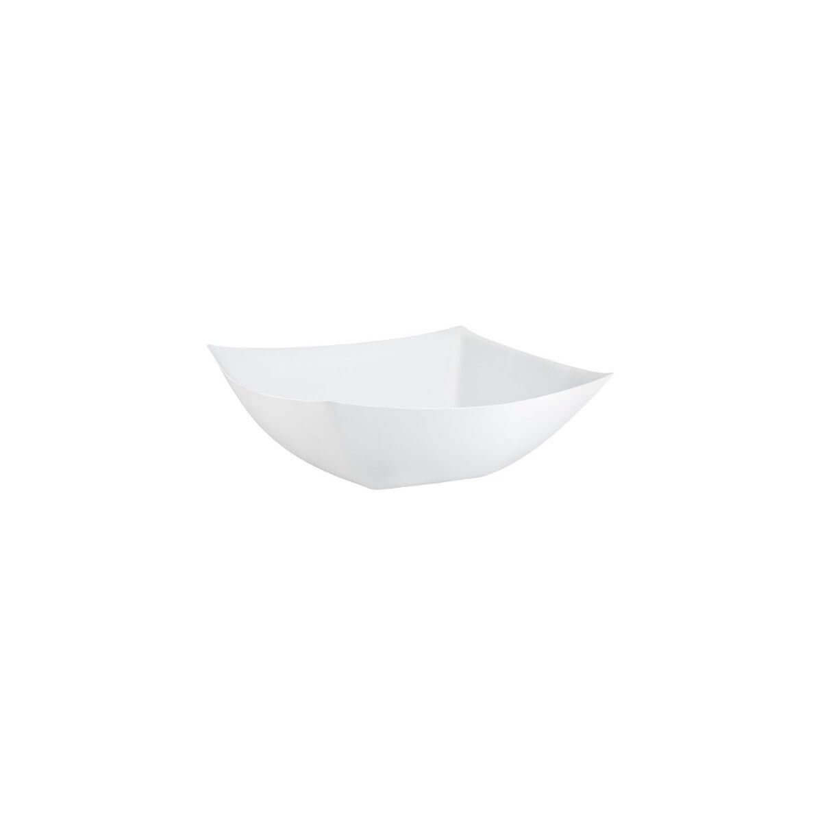 8 Oz. | White Square Plastic Serving Bowl | 96 Count - Yom Tov Settings