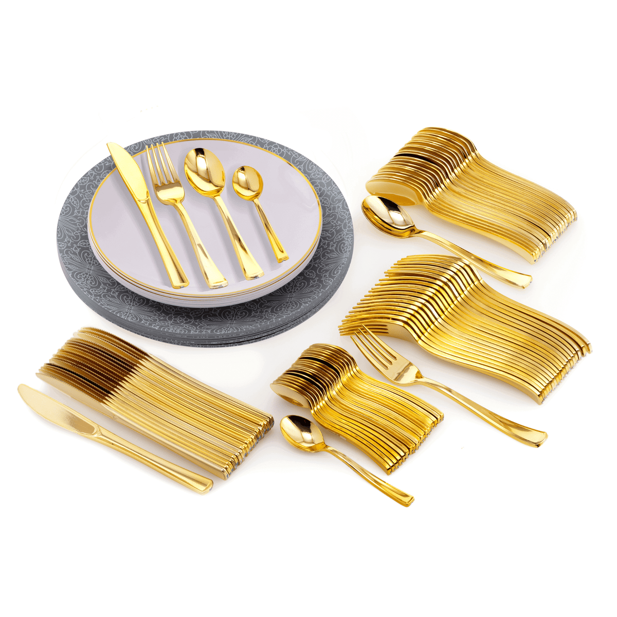 140 Piece Ornamental Combo Set | Serves 20 Guests - Yom Tov Settings