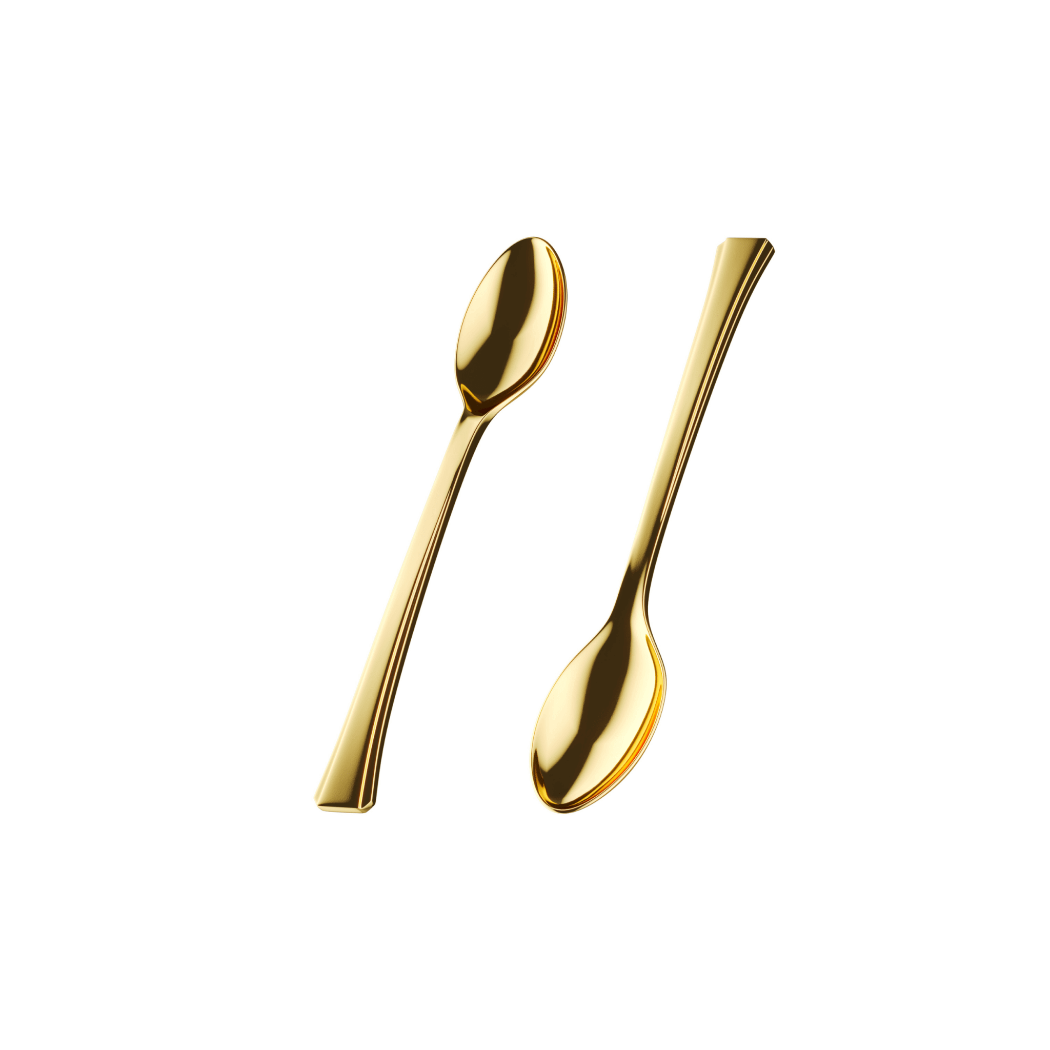 Exquisite Gold Tasting Spoons | 500 Count