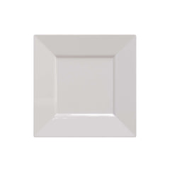 8" White Square Plastic Plates (120 Count) - Yom Tov Settings