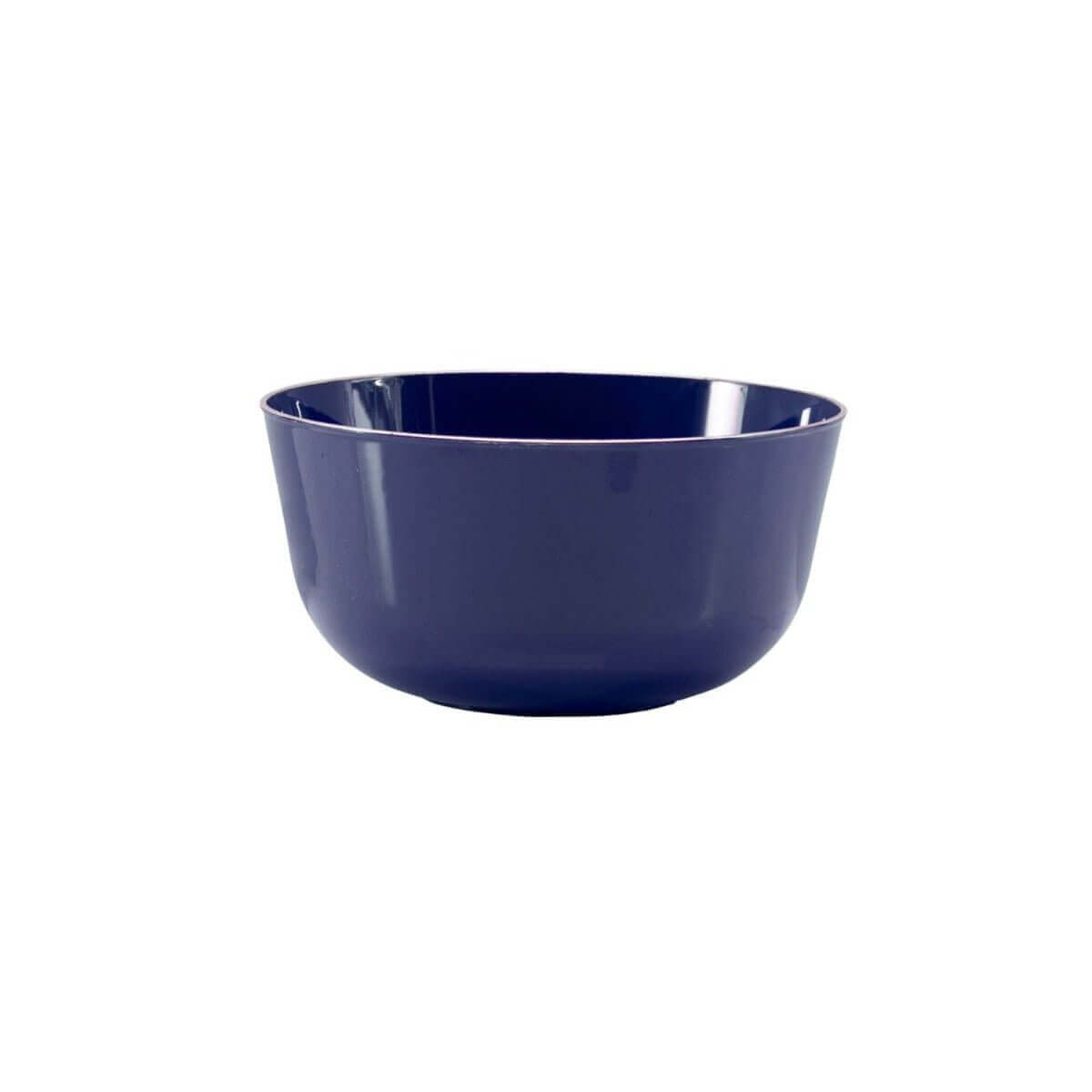 Classic Navy Design Plastic Bowls (120 Count) - Yom Tov Settings
