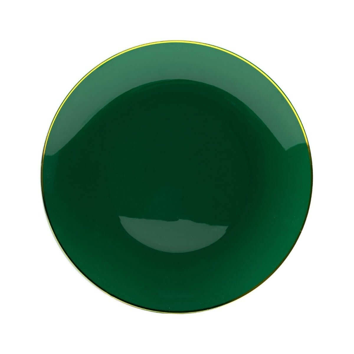 10" Classic Green Design Plastic Plates (120 Count) - Yom Tov Settings