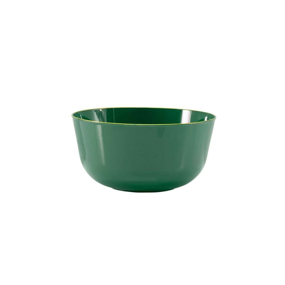 Classic Green Design Plastic Bowls (120 Count) - Yom Tov Settings