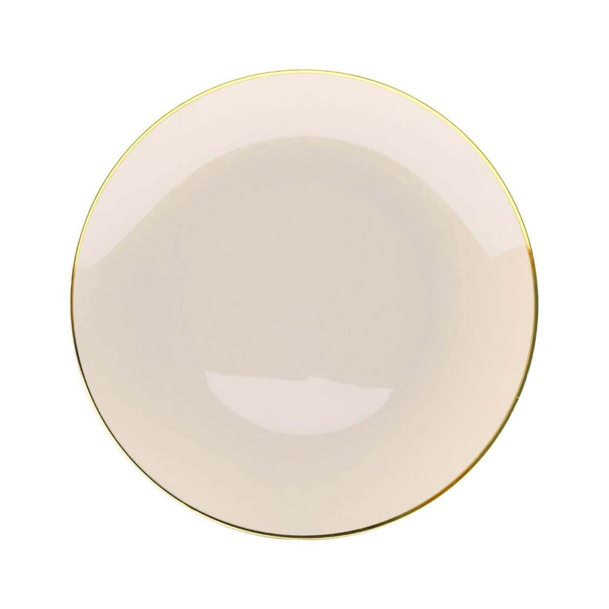10" Classic Ivory Design Plastic Plates (40 Count) - Yom Tov Settings