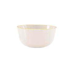 Classic Ivory Design Plastic Bowls (120 Count) - Yom Tov Settings