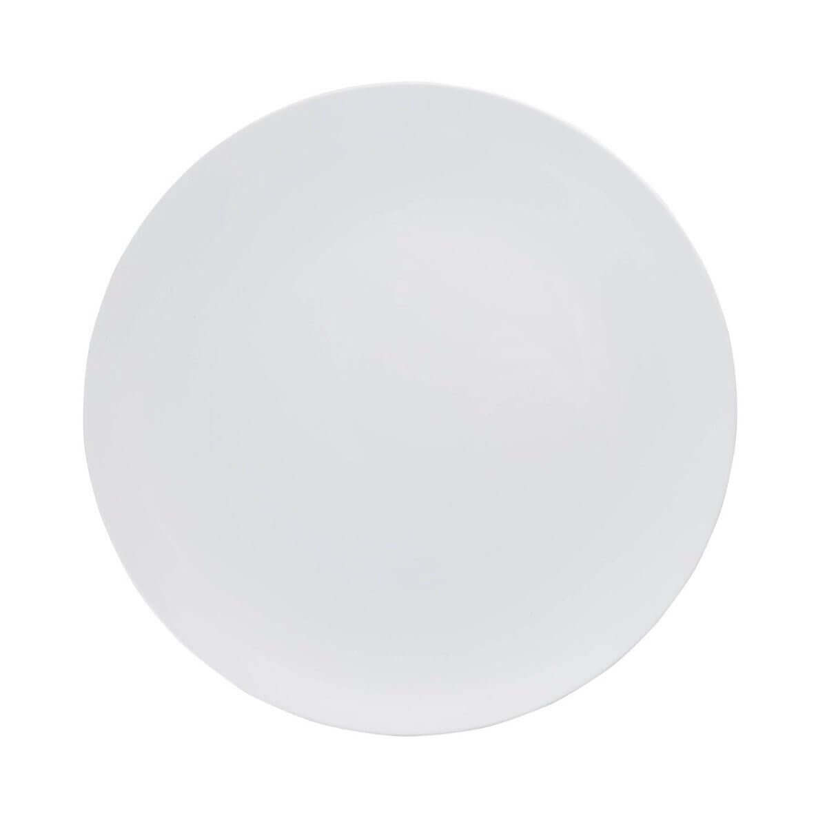 10" Trend White Plastic Plates (120 Count) - Yom Tov Settings