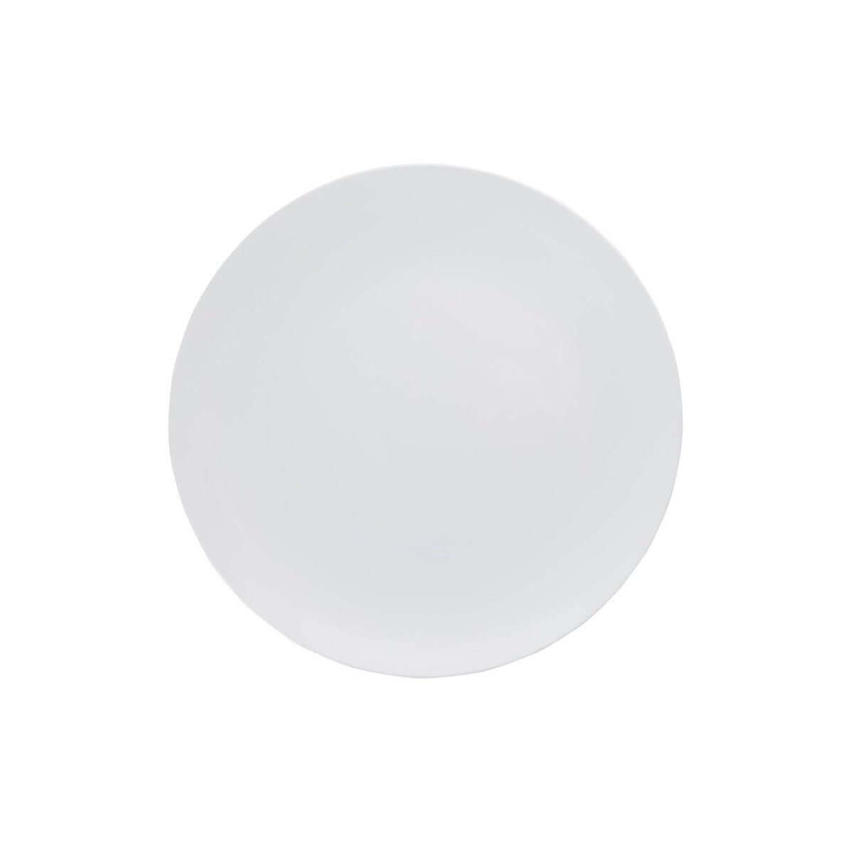 8" Trend White Plastic Plates (40 Count) - Yom Tov Settings