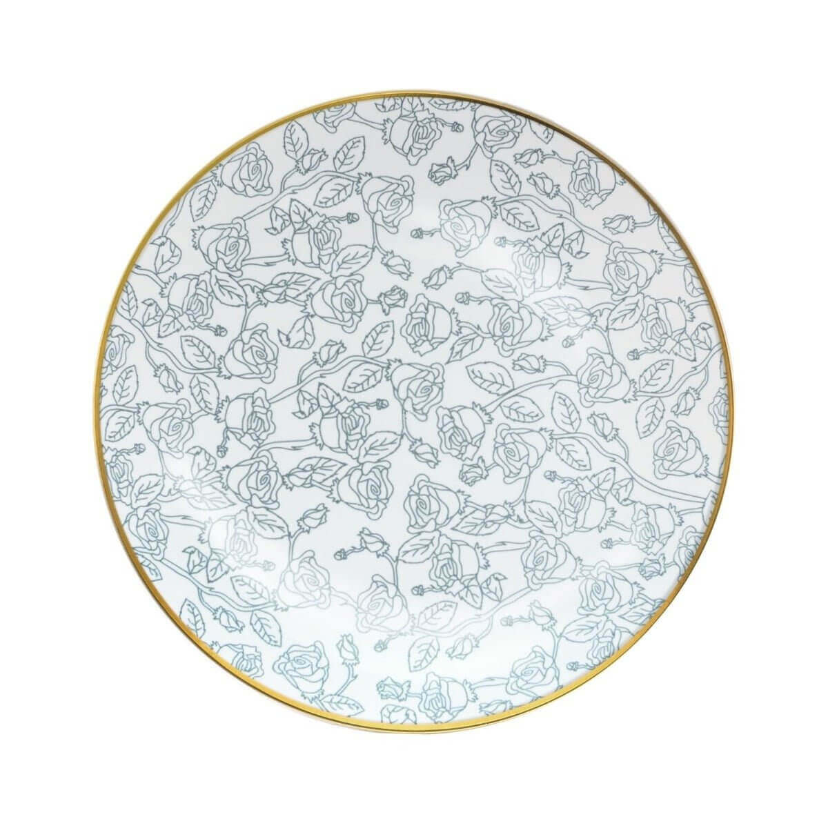 10" Roses Design Plastic Plates (120 Count) - Yom Tov Settings