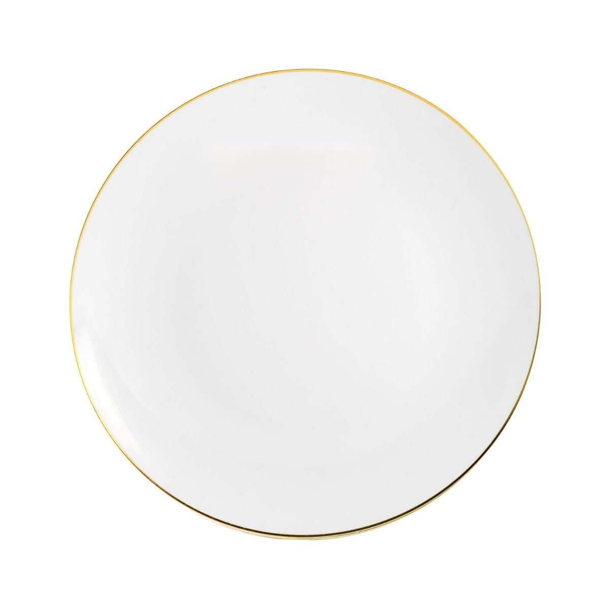 10" Classic Gold Design Plastic Plates (120 Count) - Yom Tov Settings