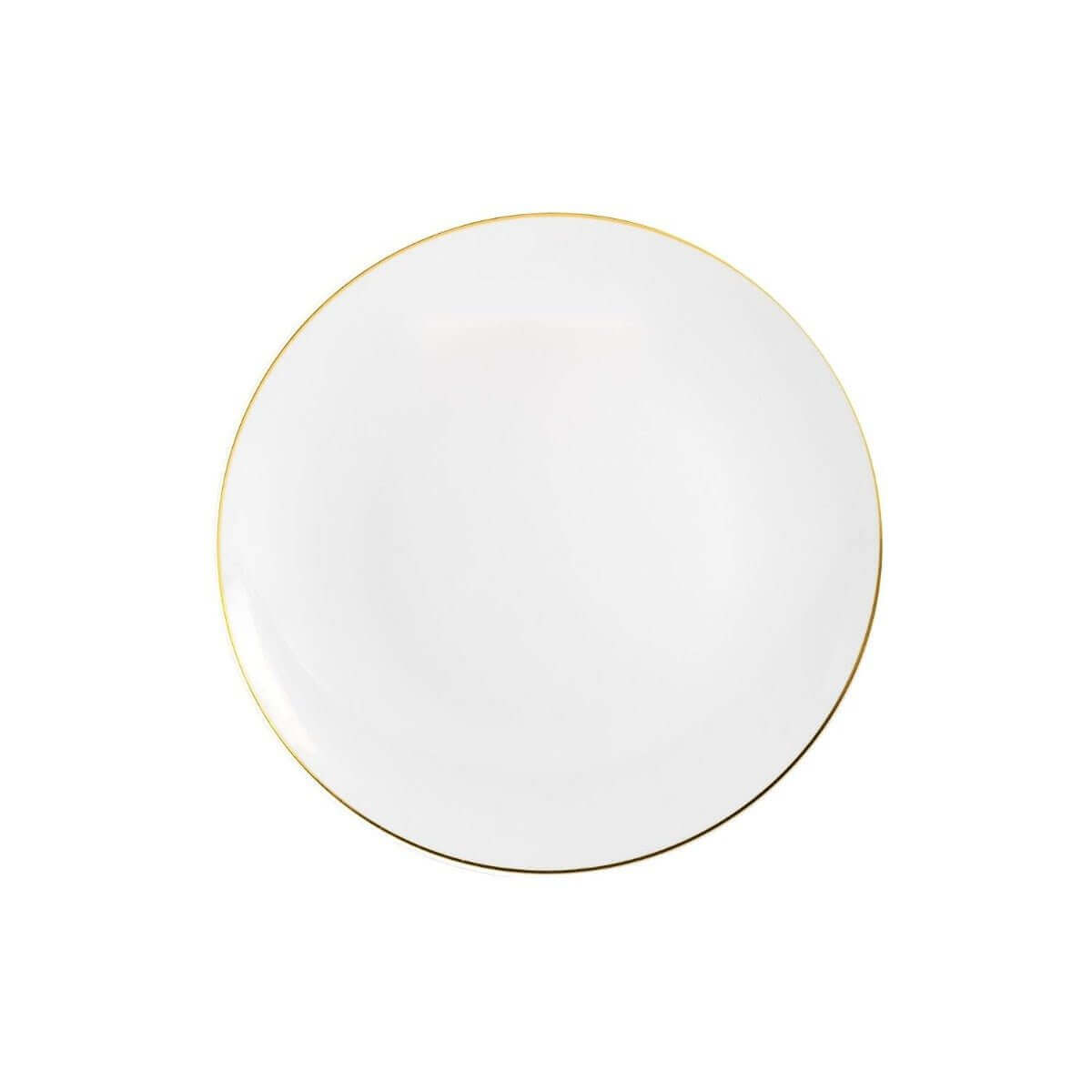 8" Classic Gold Design Plastic Plates (120 Count) - Yom Tov Settings