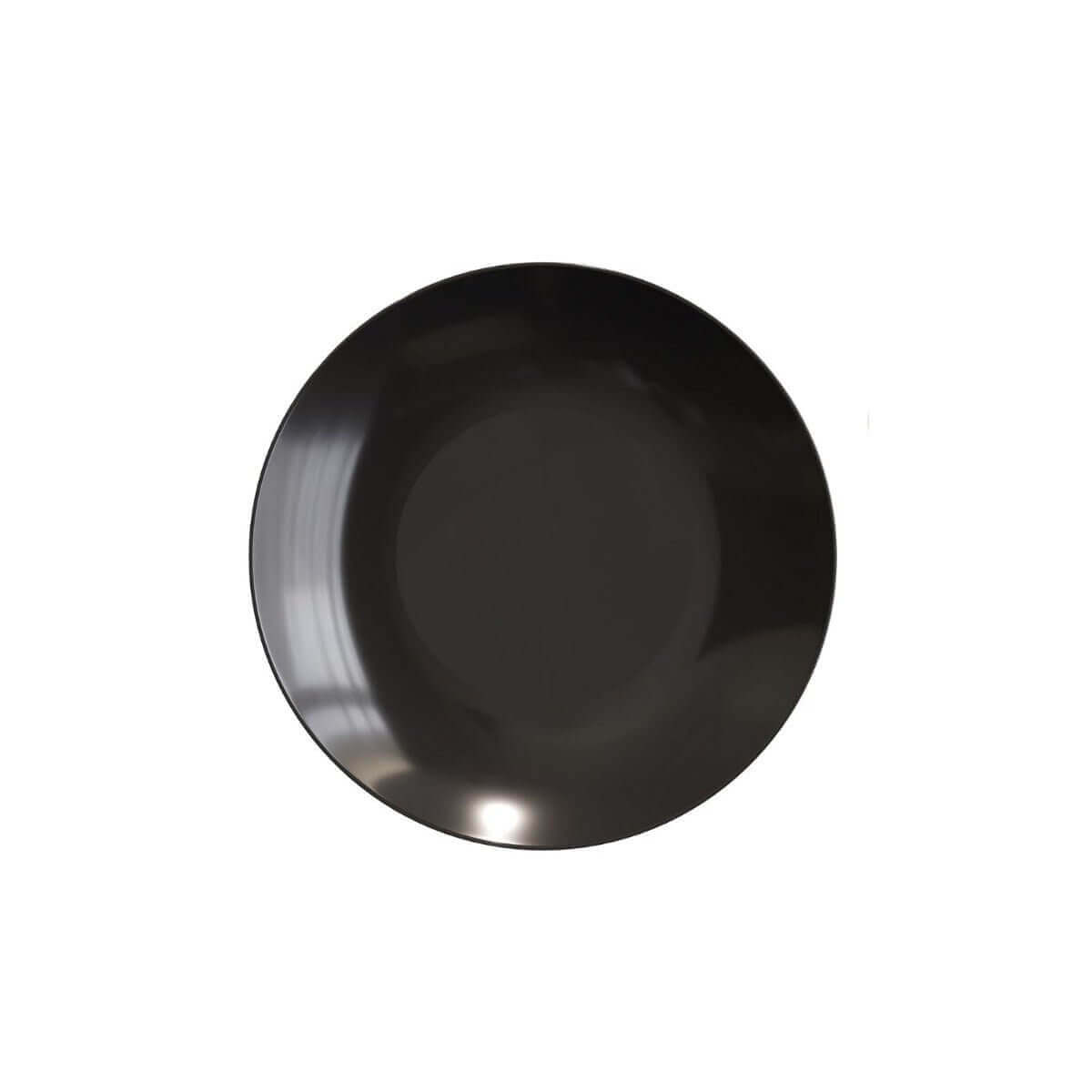 6" Classic Black Design Plastic Plates (120 Count) - Yom Tov Settings