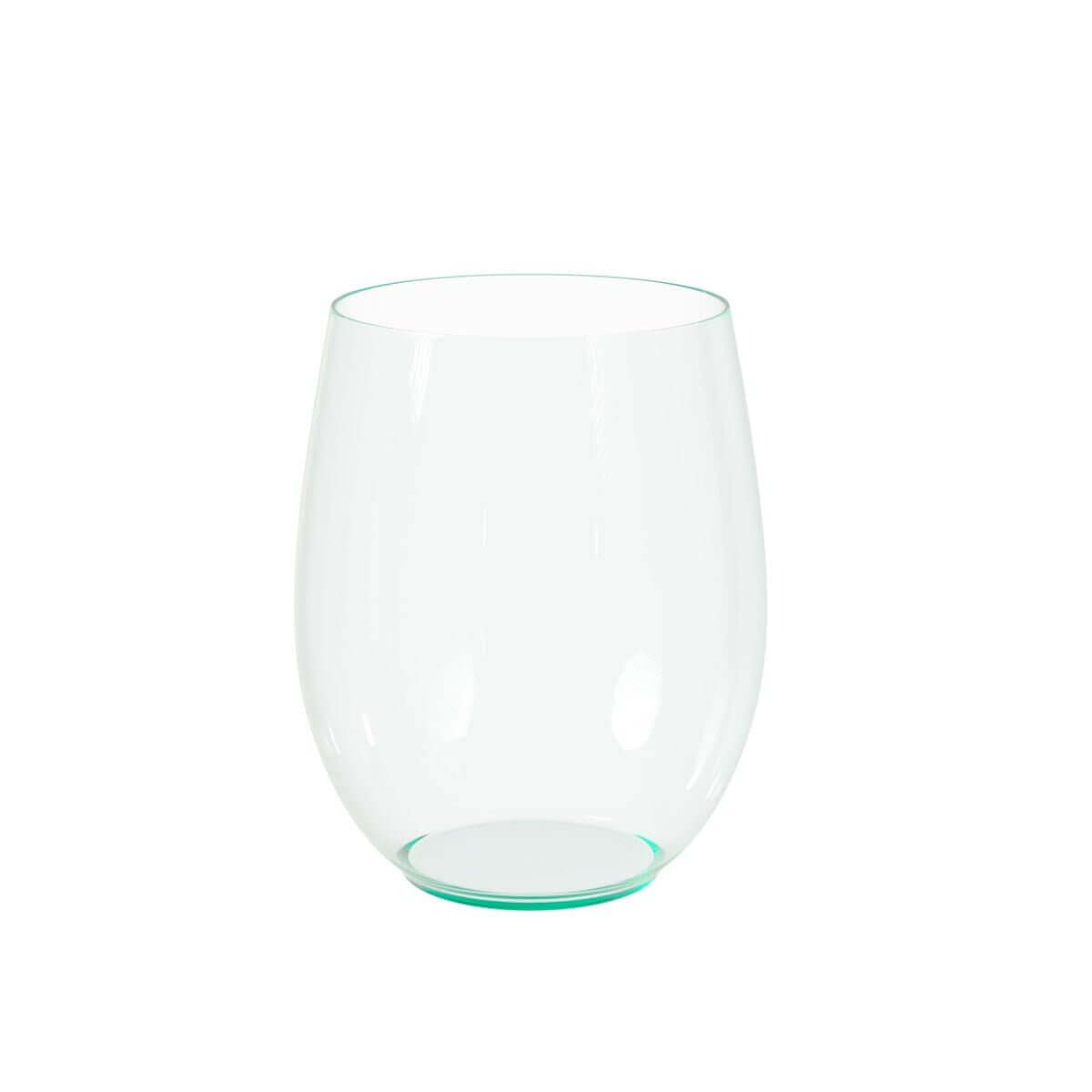 16 Oz. Green Tint Stemless Wine Cup | 24 Count - Yom Tov Settings