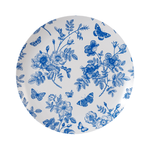 10" Botanical Design Plastic Plates (120 Count) - Yom Tov Settings