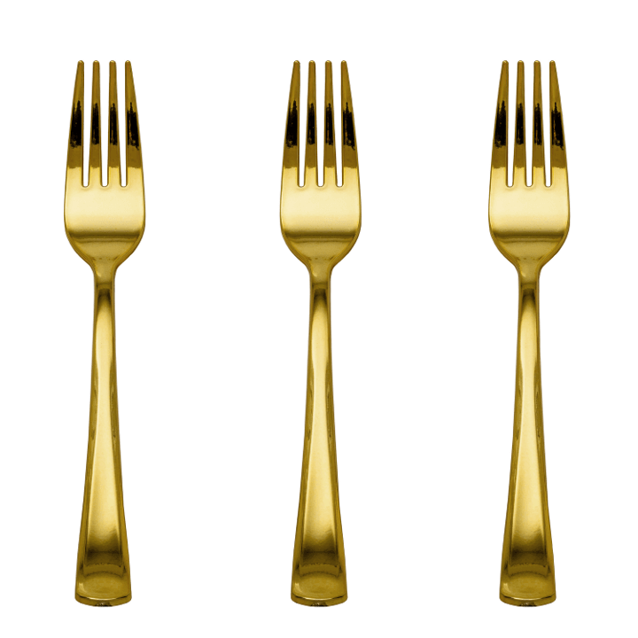 420 Piece Gold Sparkle Combo Set | Serves 60 Guests