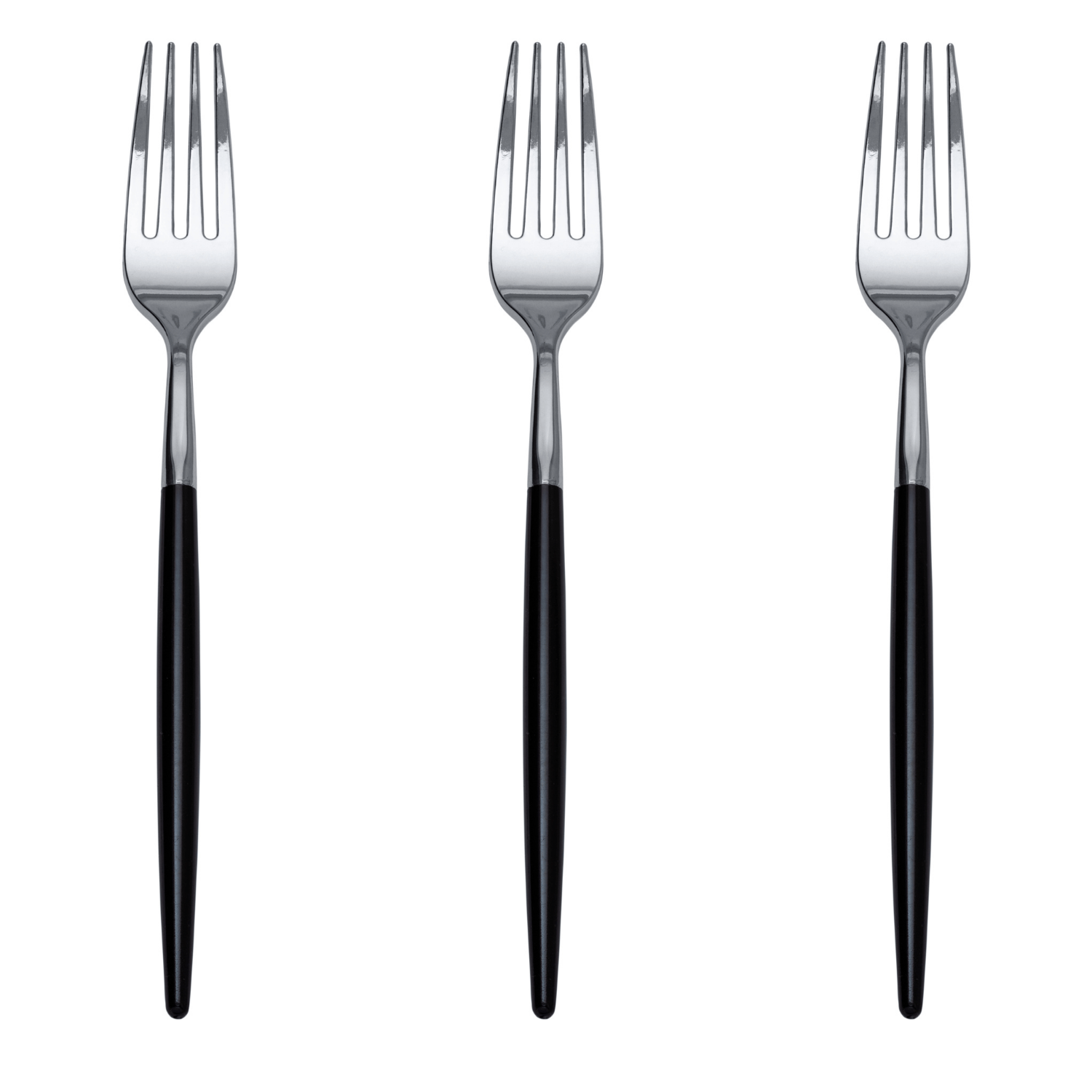 Trendables Forks Black/Silver | 480 Count
