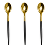 Trendables Spoons Black/Gold | 480 Count
