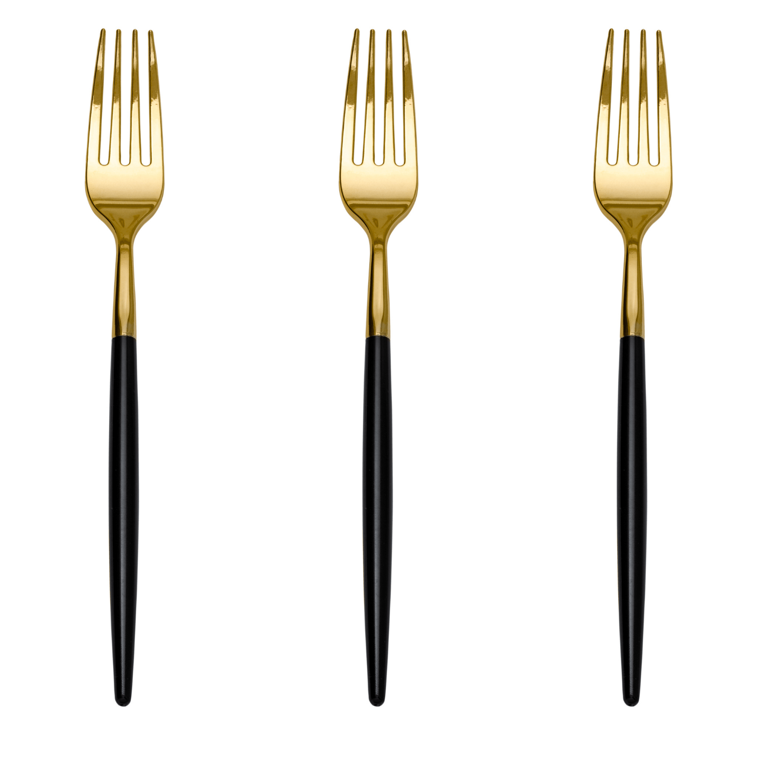 Trendables Forks Black/Gold | 480 Count
