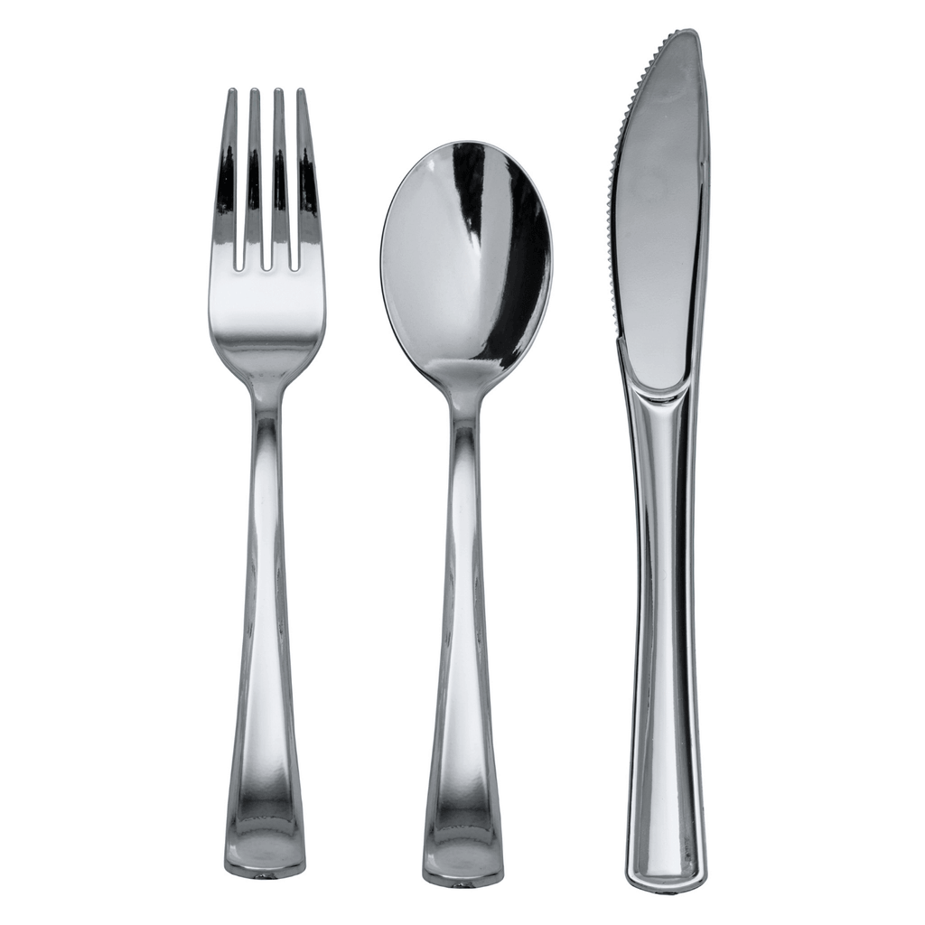 480 Piece Silver Full Cutlery Combo Set - Yom Tov Settings