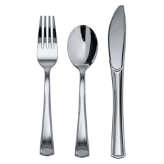 480 Piece Silver Full Cutlery Combo Set - Yom Tov Settings