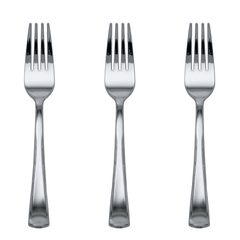 Exquisite Silver Plastic Forks | 480 Count - Yom Tov Settings