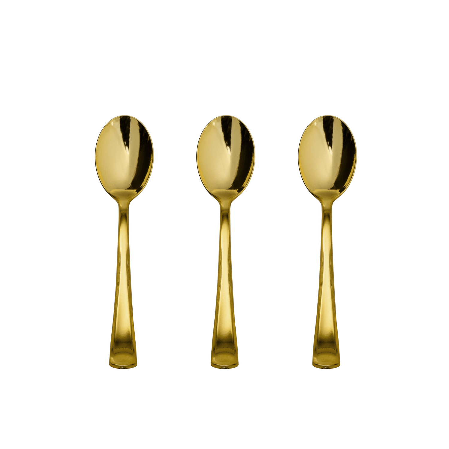 Exquisite Gold Plastic Tea Spoons | 480 Count - Yom Tov Settings