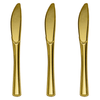 Exquisite Gold Plastic Knives | 480 Count - Yom Tov Settings