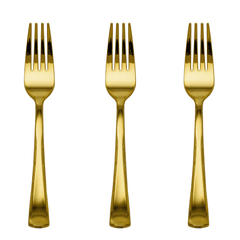 Exquisite Gold Plastic Forks | 480 Count - Yom Tov Settings