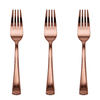 Exquisite Rose Gold Plastic Forks | 480 Count - Yom Tov Settings