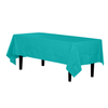 Premium Aqua Plastic Tablecloth | 96 Count - Yom Tov Settings