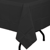 Premium Black Plastic Tablecloth | 96 Count - Yom Tov Settings