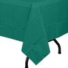 Dark Green Plastic Tablecloth | 48 Count - Yom Tov Settings