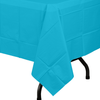 Premium Turquoise Plastic Tablecloth | 96 Count - Yom Tov Settings