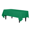 Premium Emerald Green Plastic Tablecloth | 96 Count - Yom Tov Settings
