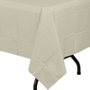 Premium Ivory Plastic Tablecloth | 12 Count - Yom Tov Settings
