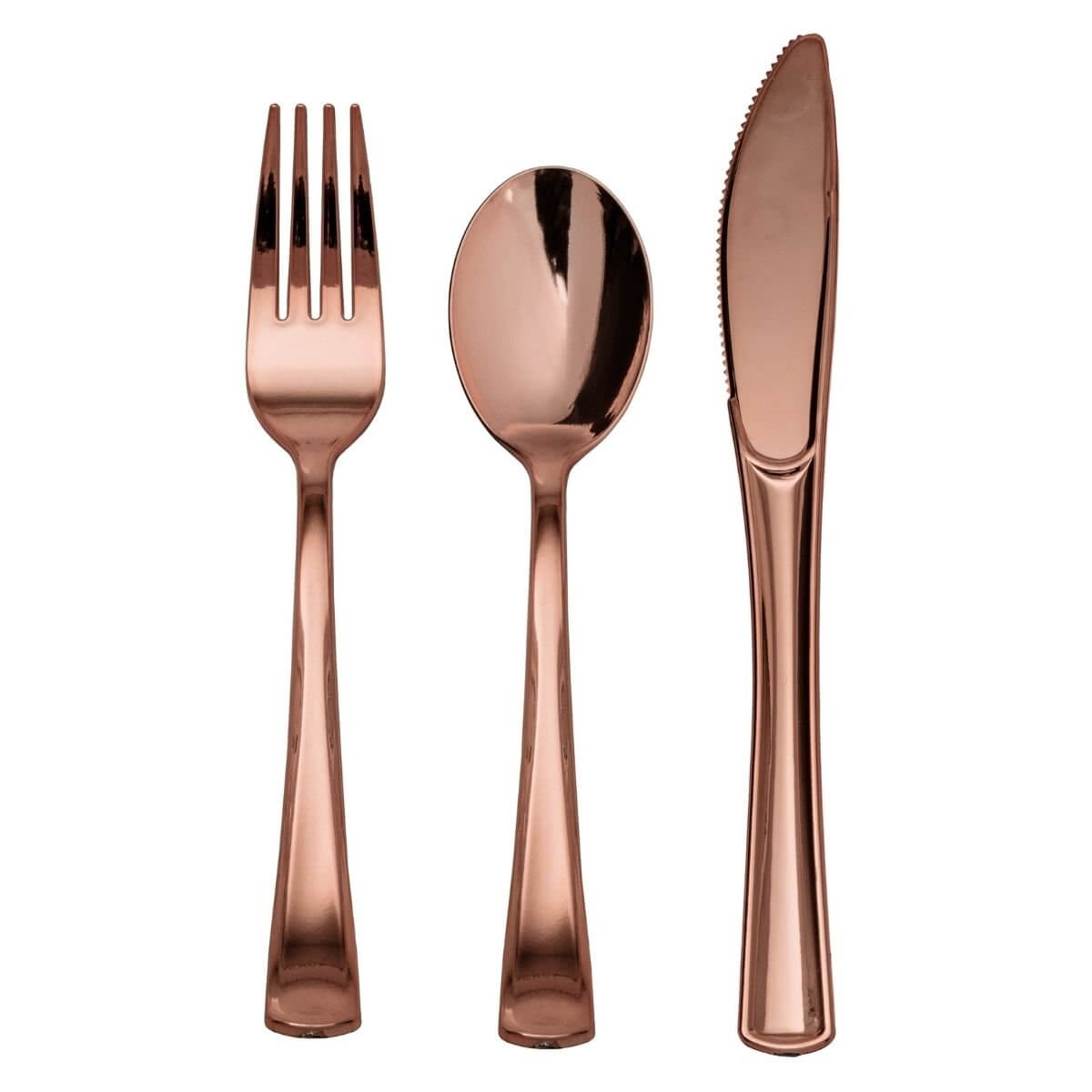 480 Piece Rose Gold Full Cutlery Combo Set - Yom Tov Settings