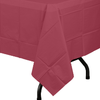 Premium Burgundy Plastic Tablecloth | 96 Count - Yom Tov Settings