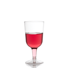 6 Oz. Clear Plastic Wine Cups | 240 Pack - Yom Tov Settings