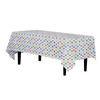 Multi-Color Polka Dot Printed Plastic Table Cloth | 48 Count